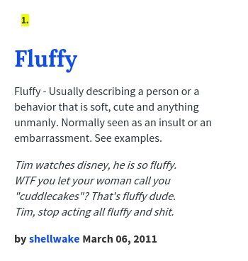 fluffing urban dictionary